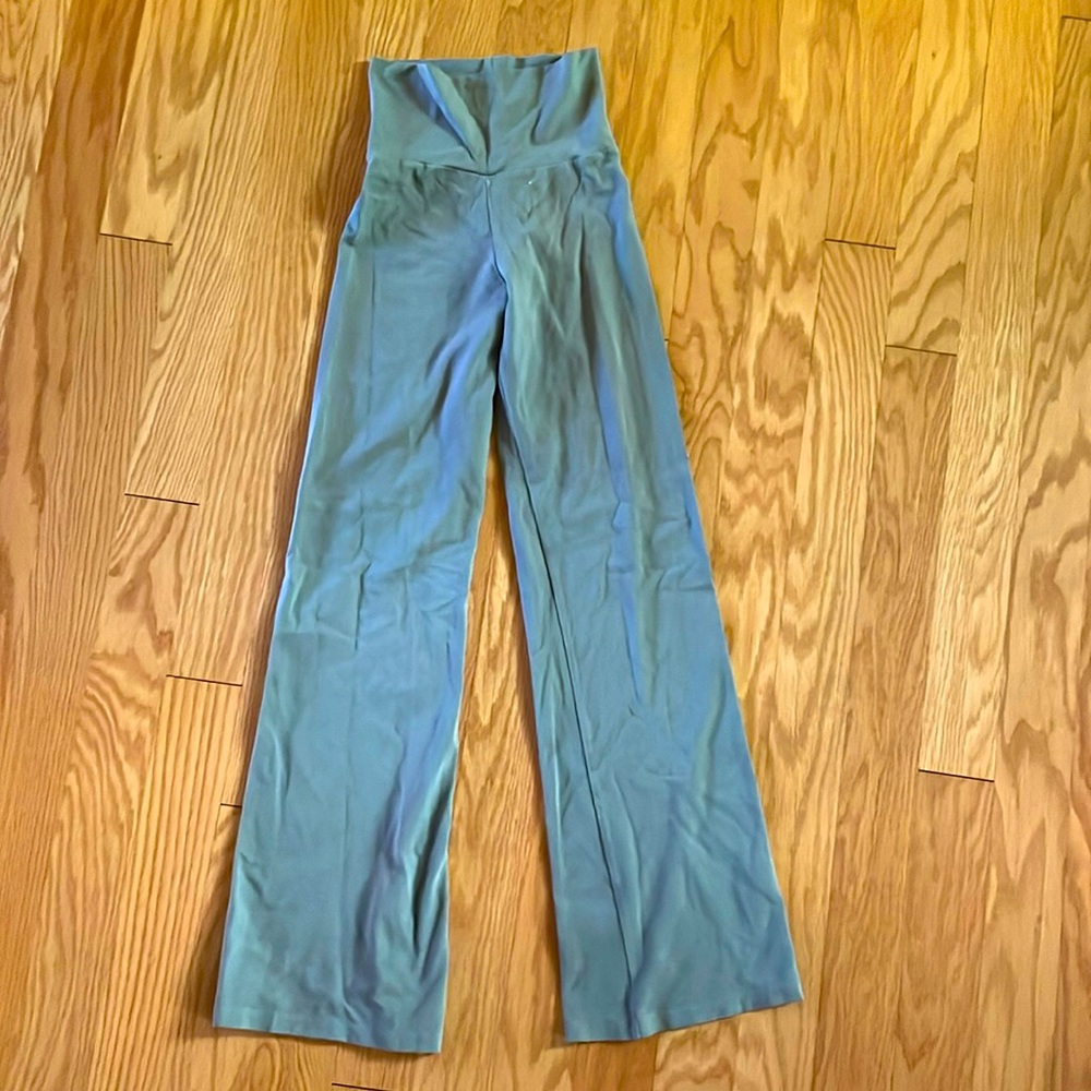 Los Angeles Apparel Wide Leg Pants - Light Blue